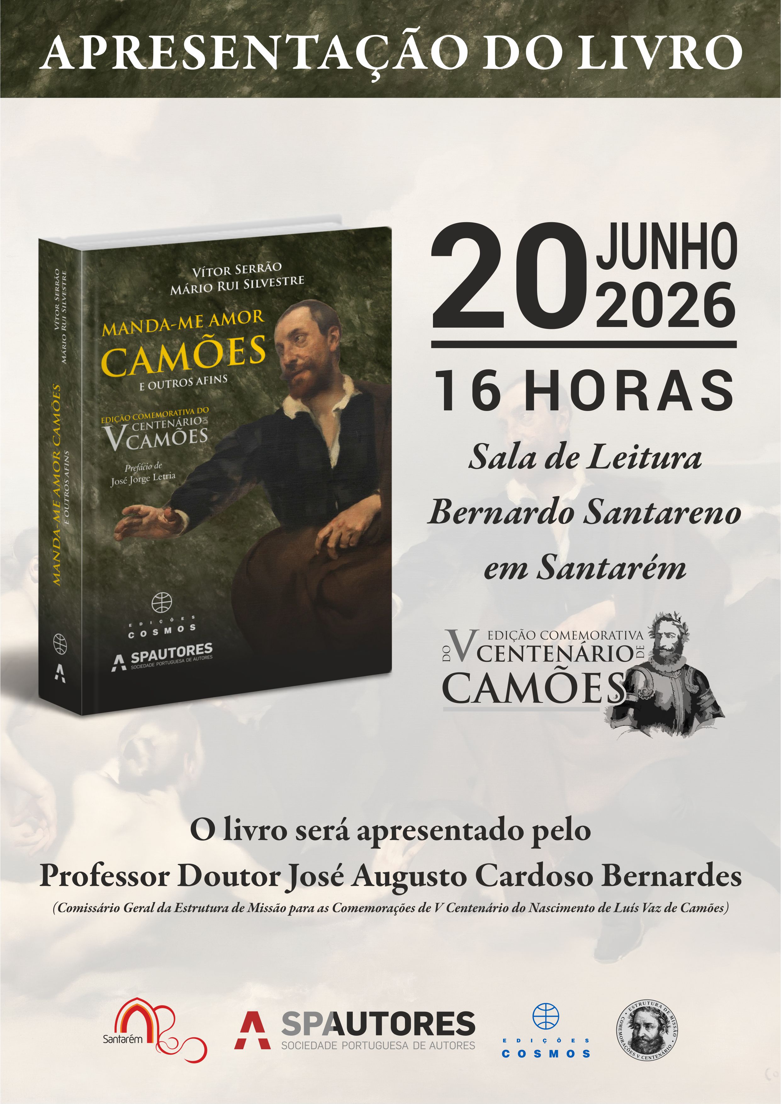 Apresentação do livro "Manda-me amor Camões"