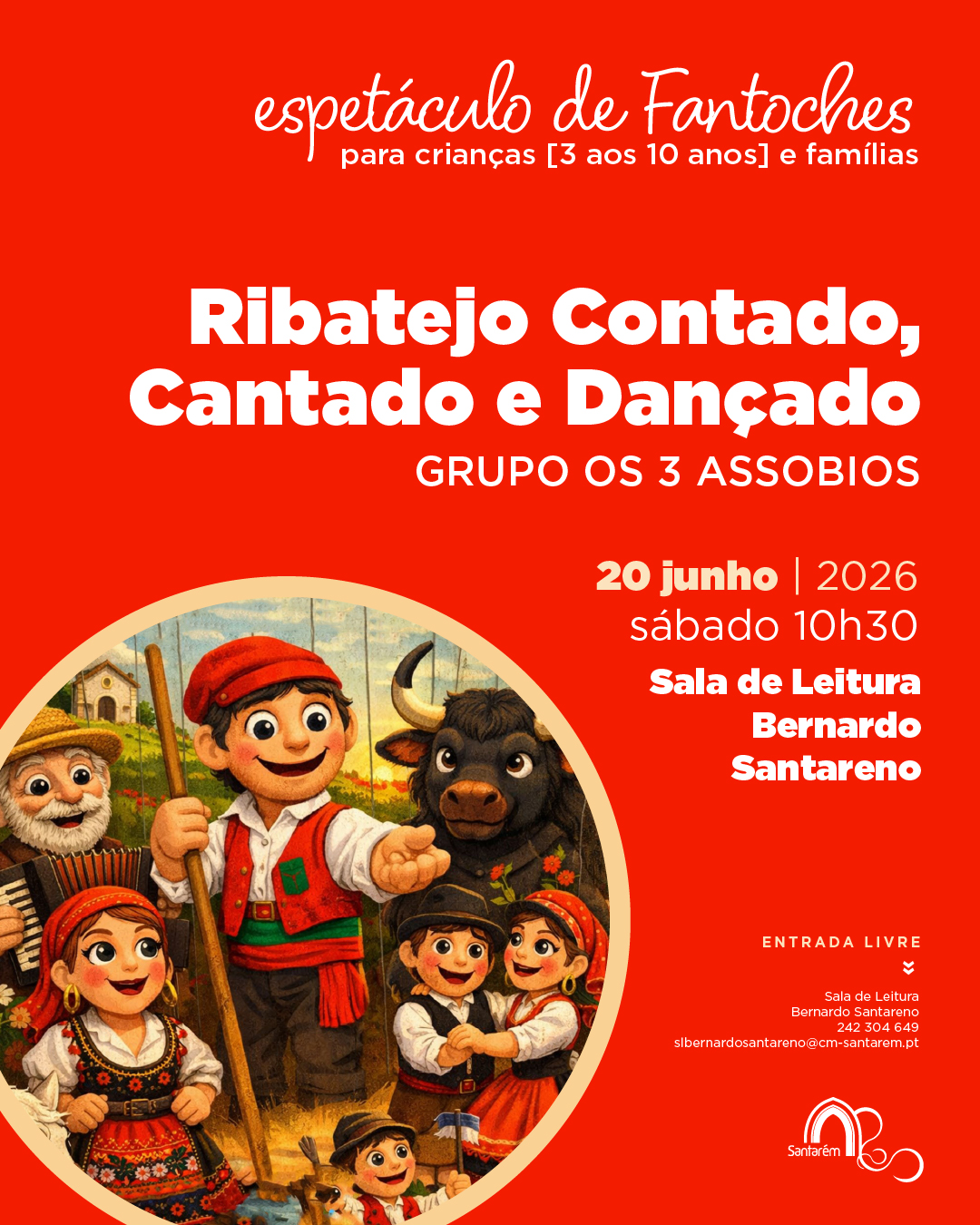 Espetaculo de fantoches pelo Grupo 3 Assobios