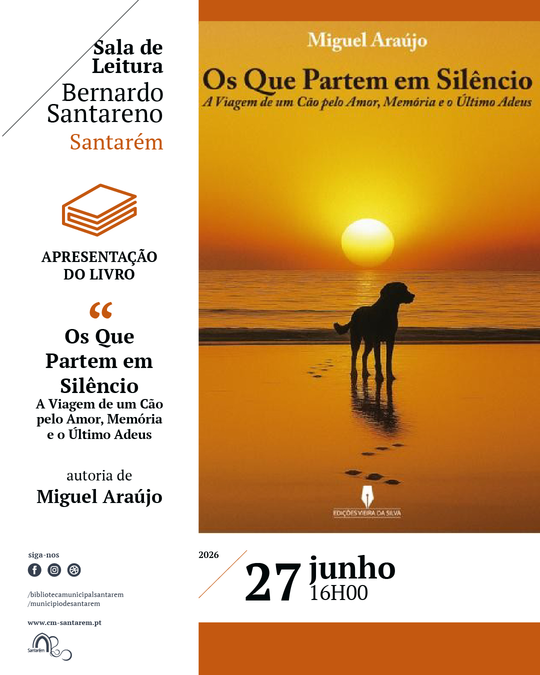 Apresentação de livro "Os que partem em silêncio"