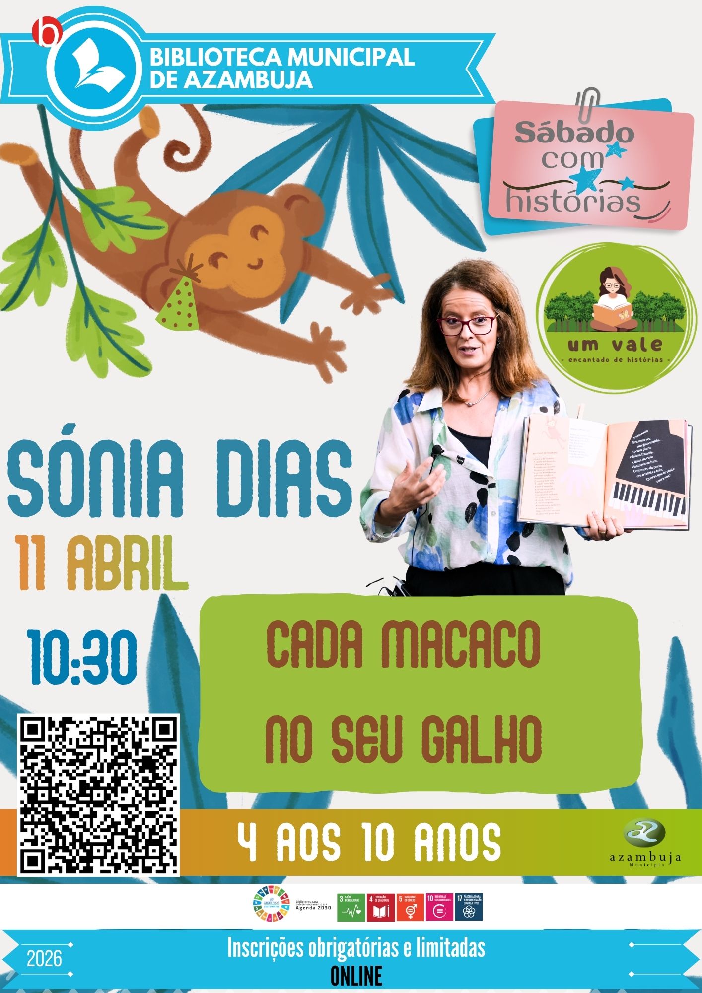 Sábado com histórias: "Cada macaco no seu galho" por Sónia Dias