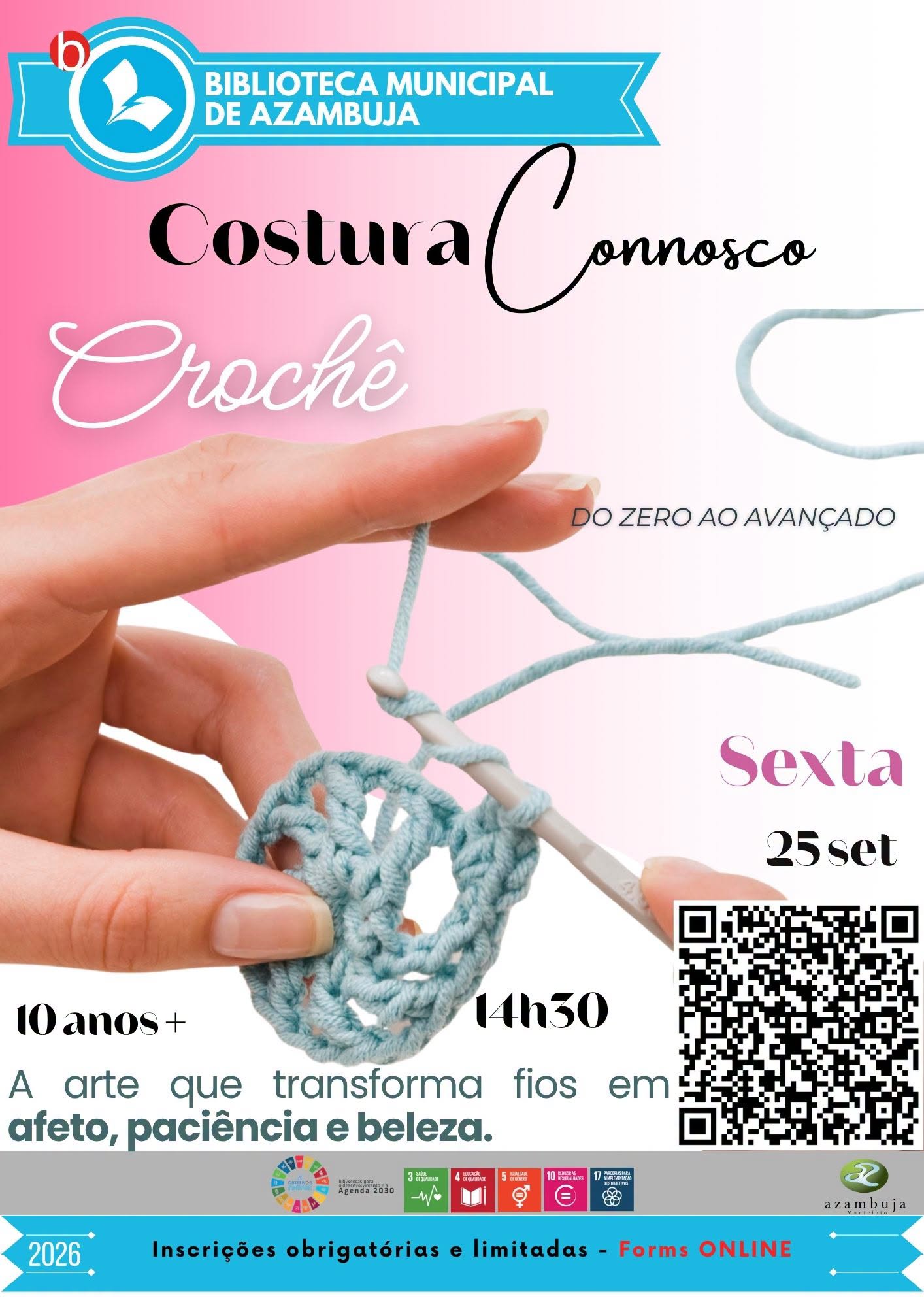 Costura Connosco: "Crochê" no Espaço Maker, dinamizado pela RBMA