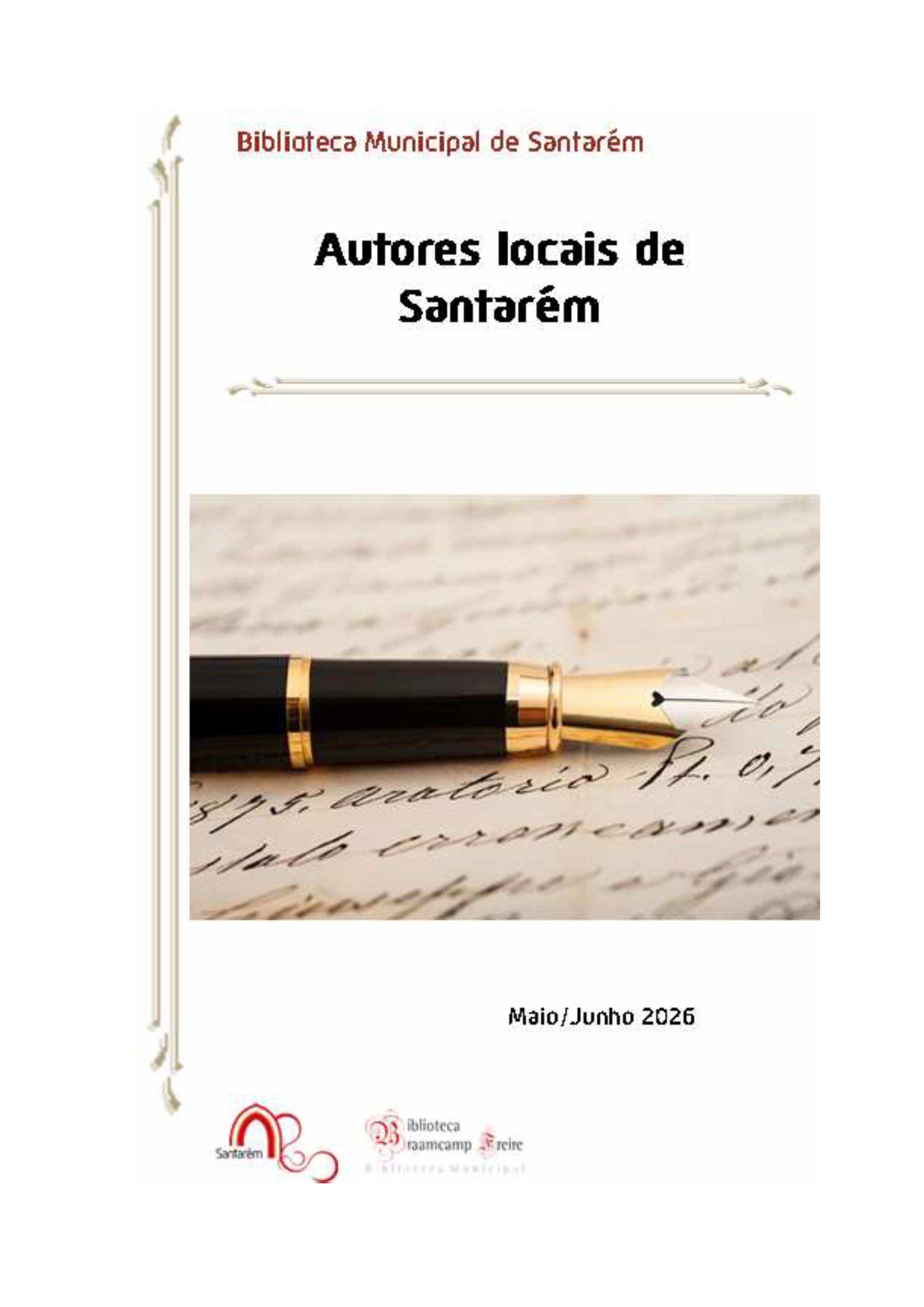Exposição bibliográfica sobre autores locais - Biblioteca Municipal de Santarém