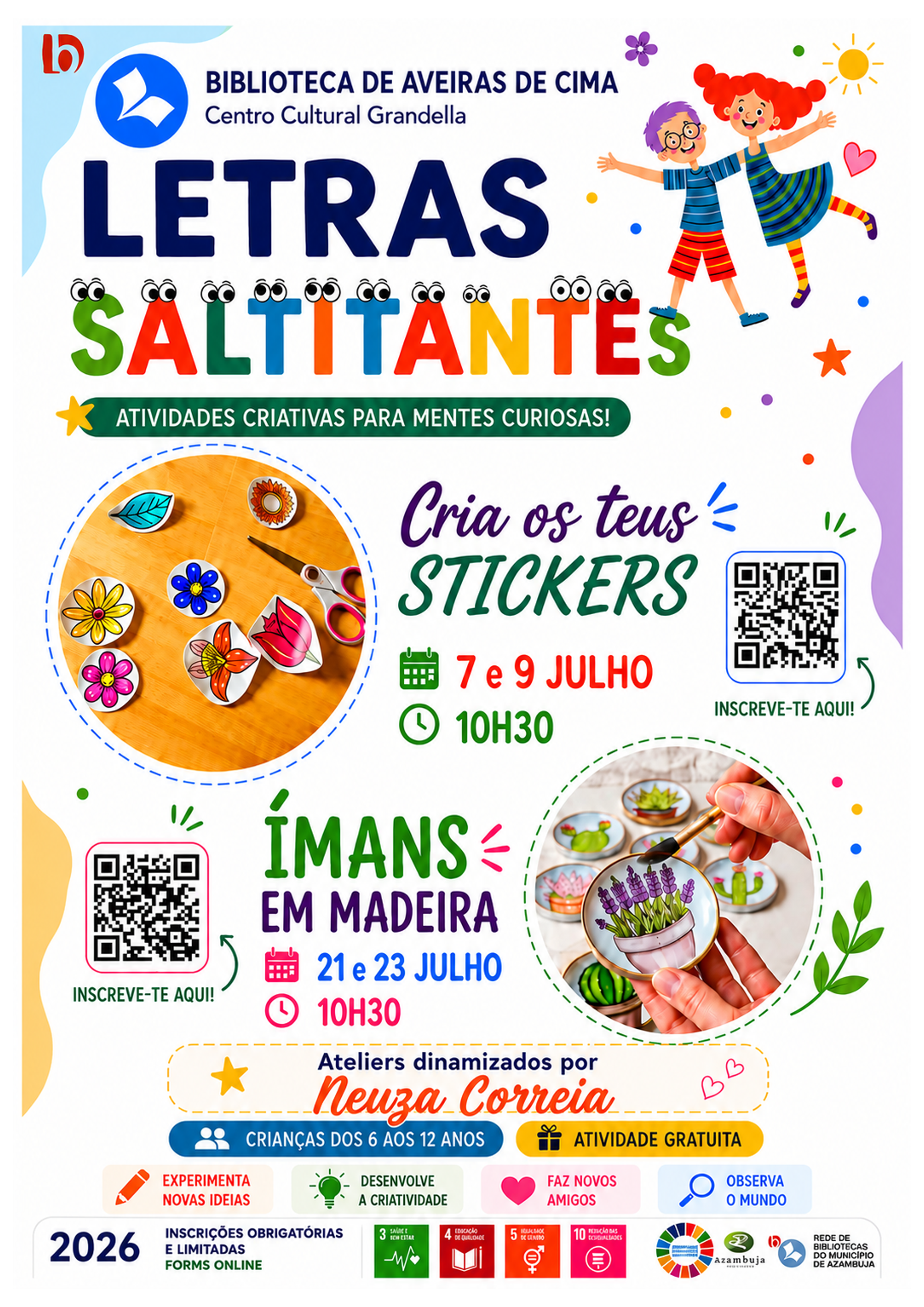 Letras Saltitantes, por Neuza Correia