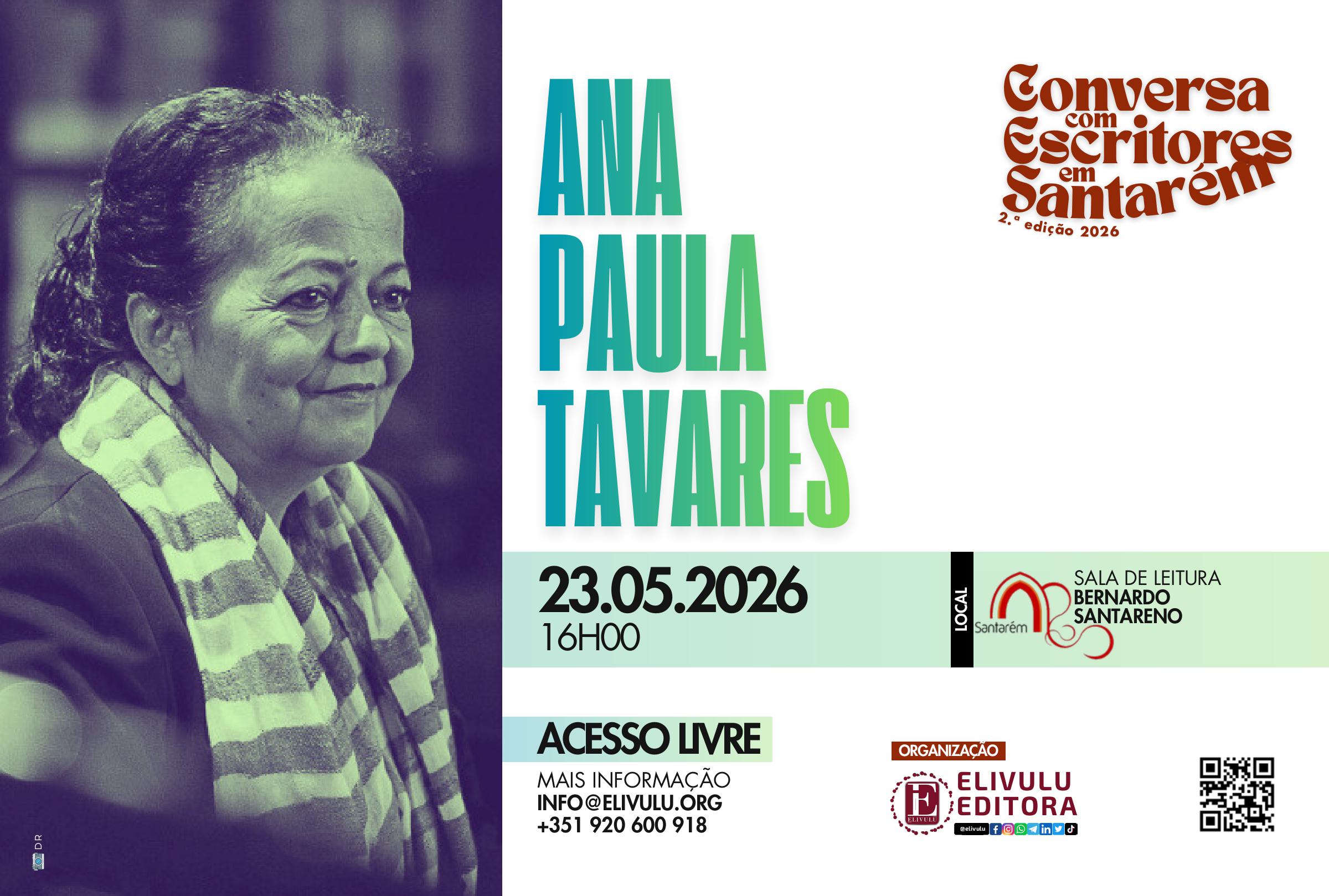 "Á conversa com a escritora Ana Paula Tavares"