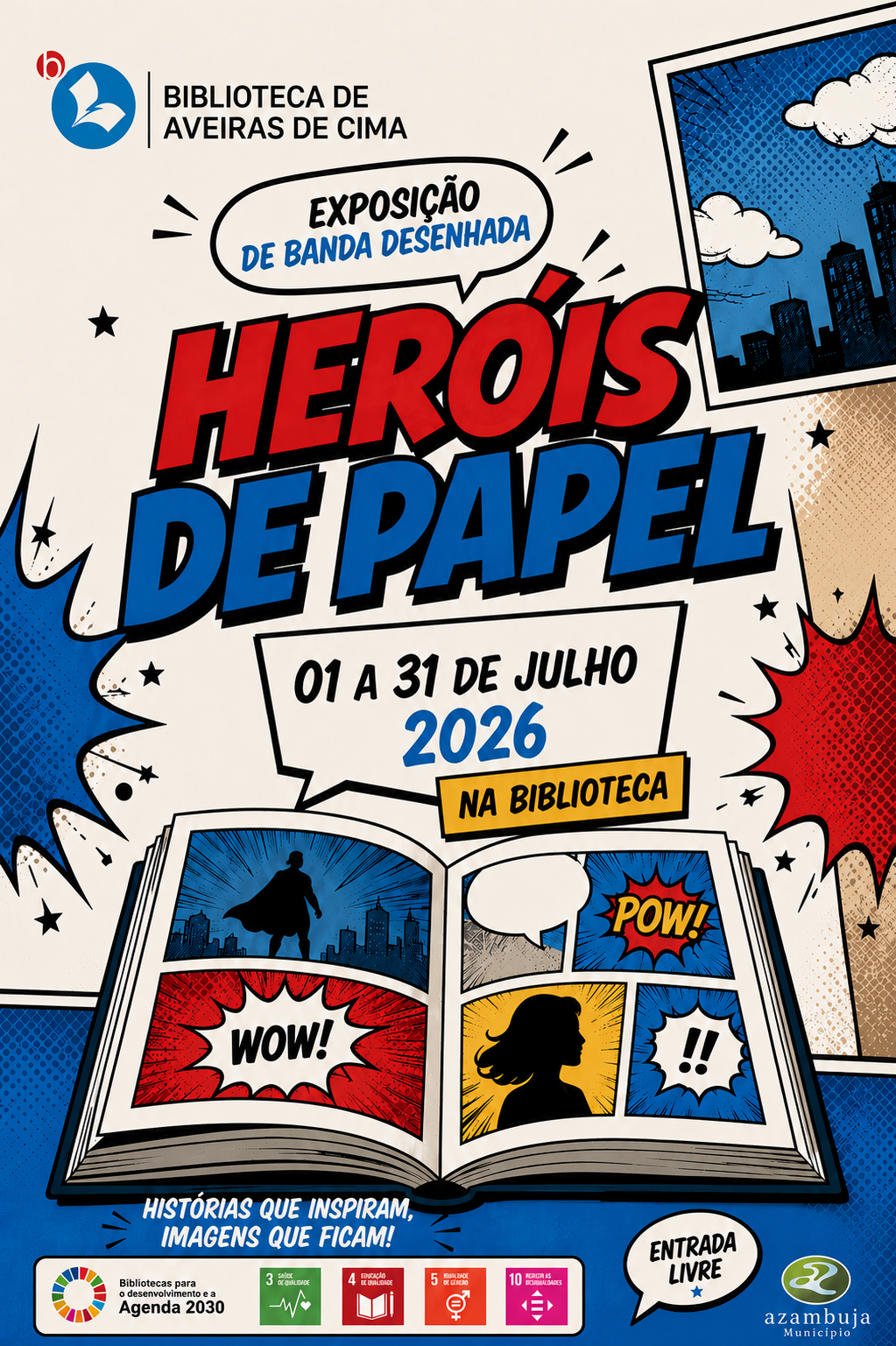 Exposição "Heróis de Papel" por RBMA