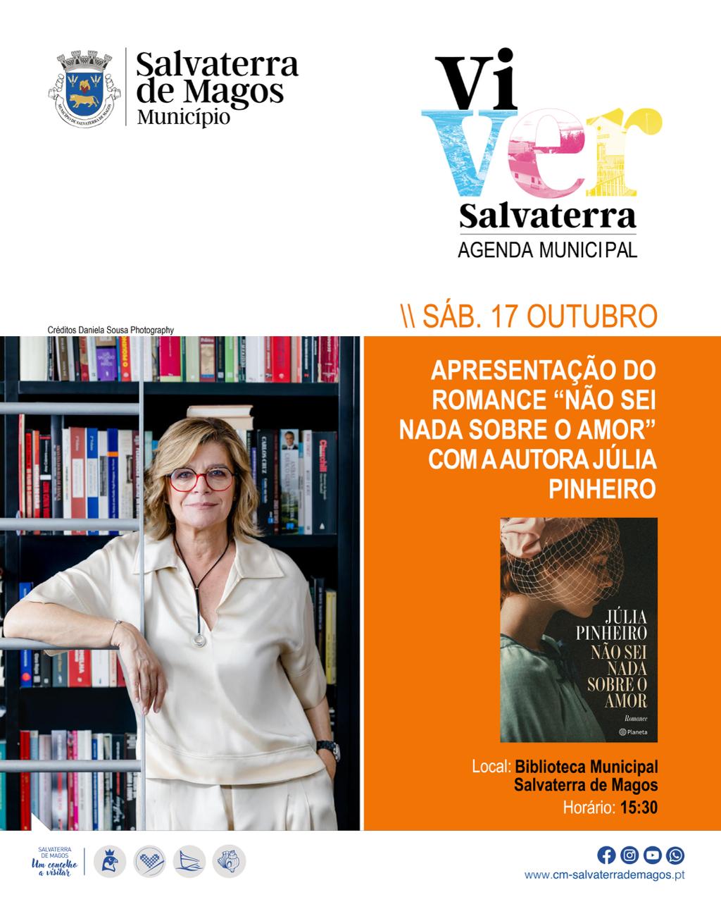 Apresentação do romance "Não sei nada sobre o amor" com a autora Júlia Pinheiro