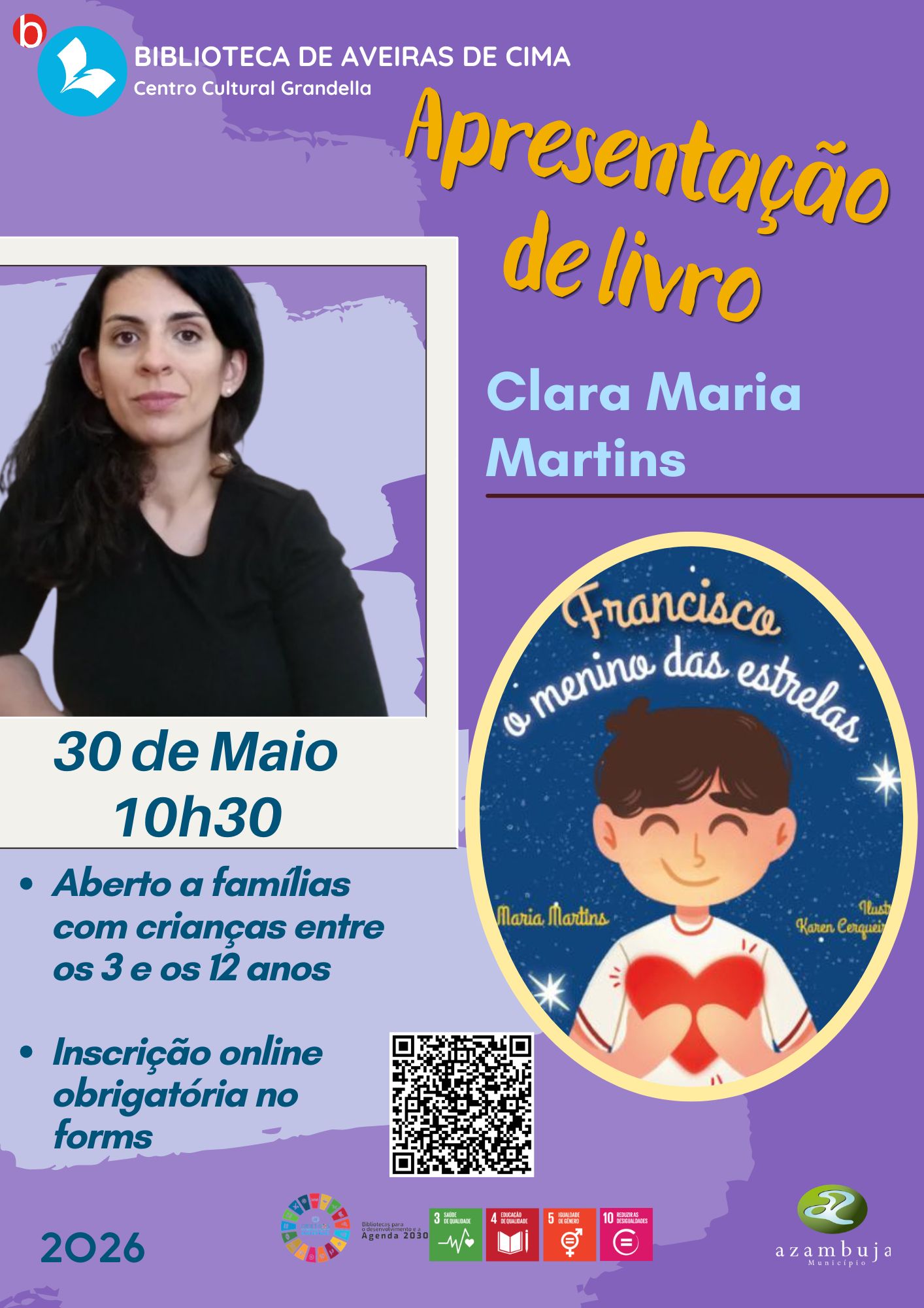 Apresentação do livro "Francisco, o menino das estrelas", por Clara Maria Martins