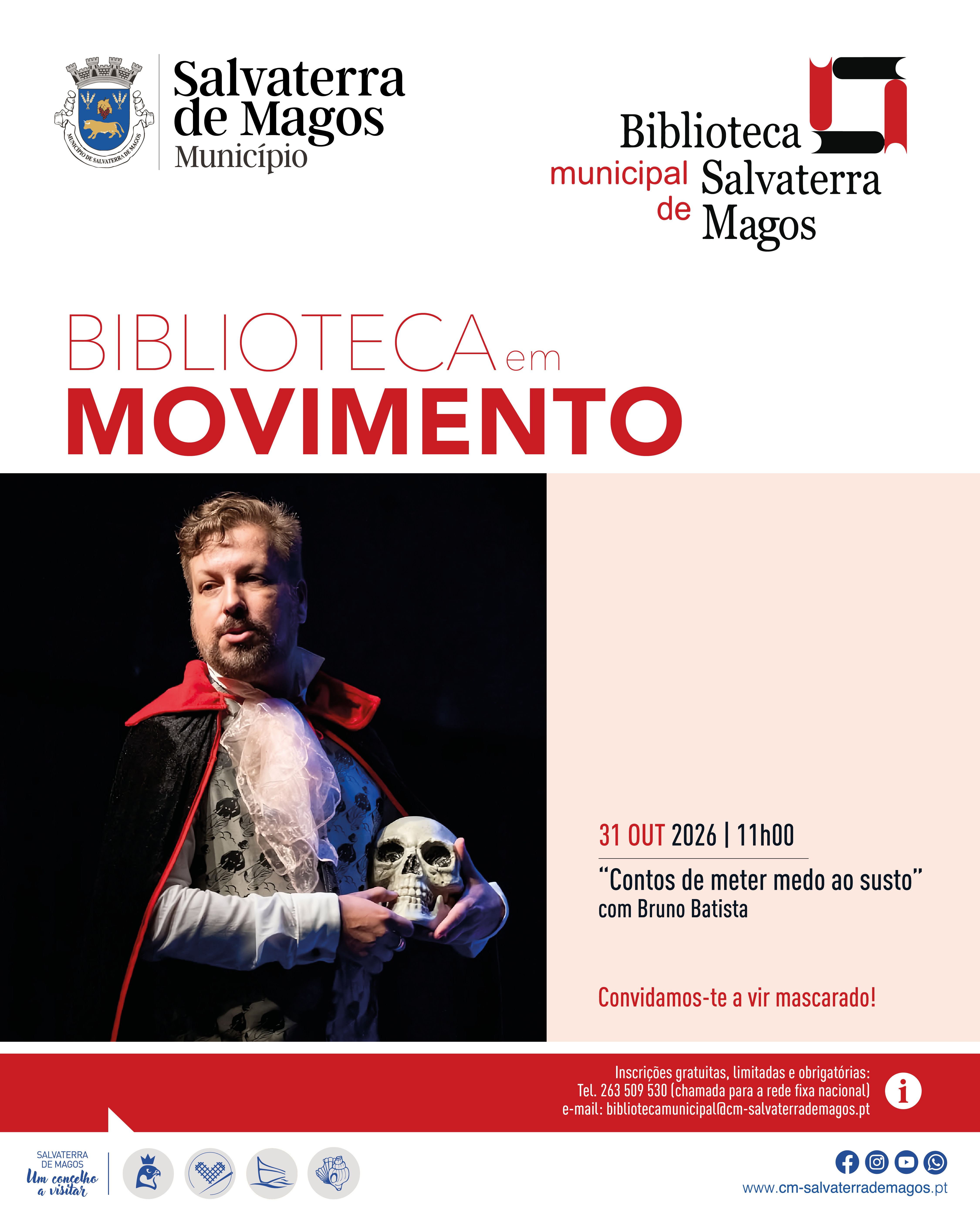 Biblioteca em Movimento - "Contos de meter medo ao susto" com Bruno Batista